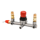 Air Compressor Pressure Valve Switch Control Manifold Regulator Gauges Tool-15