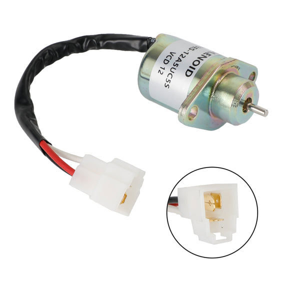 Fuel Shut Off Solenoid Shutdown For Kubota Yanmar SA-4569-T 17454-60010 12V