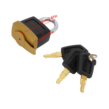 1Pcs Padlock Pad Lock W/3 New Keys For Caterpillar (CAT) 5P8500 246-2641 - 0