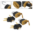 2Set Padlock Pad Lock W/6 New Keys For Caterpillar (CAT) 5P8500 246-2641-1