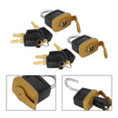 2Set Padlock Pad Lock W/6 New Keys For Caterpillar (CAT) 5P8500 246-2641-6