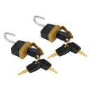 2Set Padlock Pad Lock W/6 New Keys For Caterpillar (CAT) 5P8500 246-2641-8