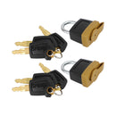 2Set Padlock Pad Lock W/6 New Keys For Caterpillar (CAT) 5P8500 246-2641-14