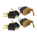 2Set Padlock Pad Lock W/6 New Keys For Caterpillar (CAT) 5P8500 246-2641-15
