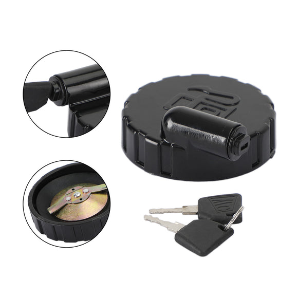 Fuel Tank Cap Diesel Cover For JCB Backhoe 331/45908 331/33064 W/2 Keys