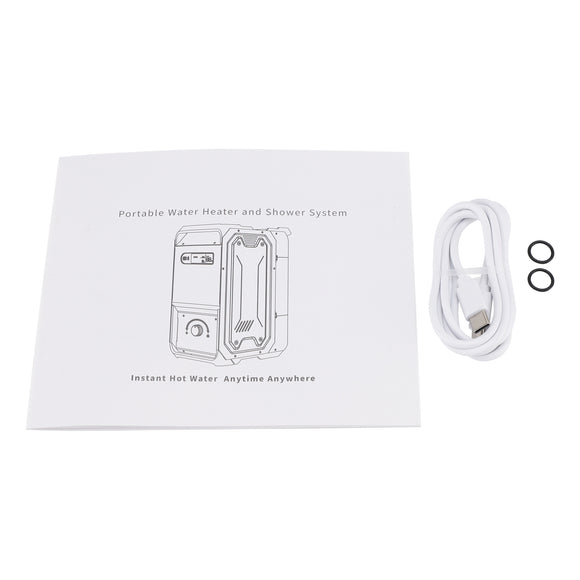 Portable Water Heater For RV Camping  7800mAh 3.3h Rechargeable Camping Cleaning