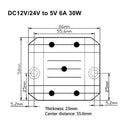 Step Down DC/DC Buck Converter 12V/24V to 5V 6A Regulator Power Module-7