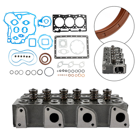 Complete Cylinder Head+Gasket For Kubota D1105 RTV1100 RTV1100CW9 RTV1140CPX