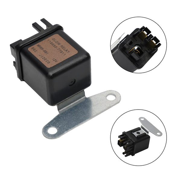 Glow Plug Rely/Time Delay Relay For Kubota Yanmar 12V 119650-77911 119650-77910