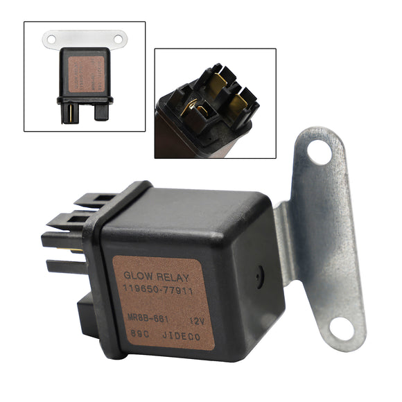 Glow Plug Rely/Time Delay Relay For Kubota Yanmar 12V 119650-77911 119650-77910