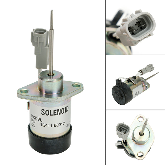 PS41CZ318 1E411-60012 Fuel Stop Solenoid 12V For Kubota 325 Engine D902 Z482