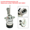 PS41CZ318 1E411-60012 Fuel Stop Solenoid 12V For Kubota 325 Engine D902 Z482-3