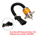 6670602 Fuel Shut Off Solenoid Valve For Bobcat Loader(s) 463 553 S70 S100 12V-3