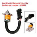 6670602 Fuel Shut Off Solenoid Valve For Bobcat Loader(s) 463 553 S70 S100 12V-4