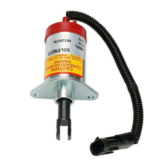 Fuel Shut Off Solenoid Valve RE526570 For John Deere 315 317 320 325 328 CT315