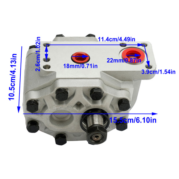 Case 385 454 464 485 574 585 674 885 93835C91 Hydraulic Gear Pump 93835C92