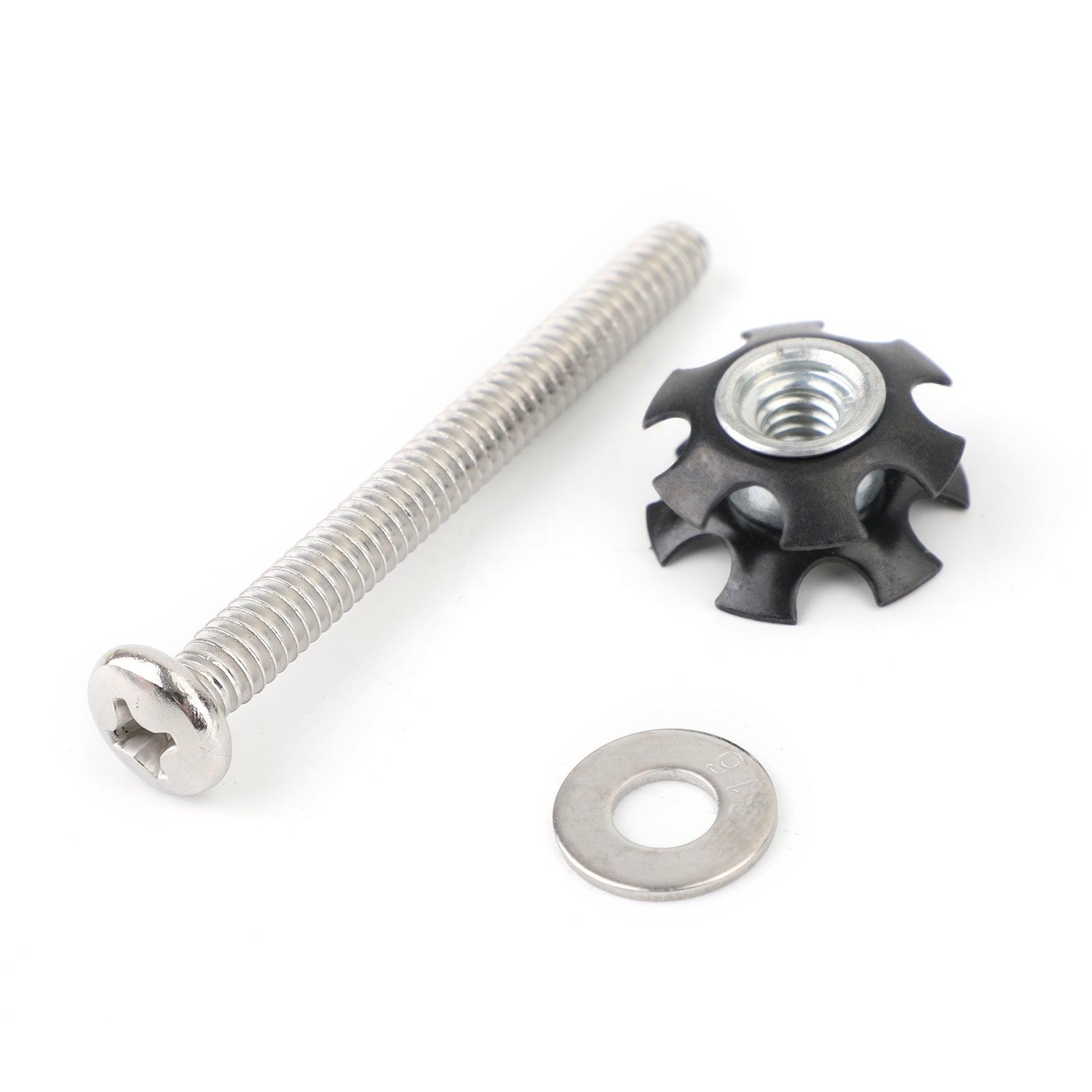 6Pcs Repair Kit Star nuts 1/4-20 screws For 1" OD tube Threadless Forks