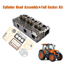 D1305 Complete Cylinder Head Assy+Gasket For Kubota B2710HSD F3060 Tractor-2