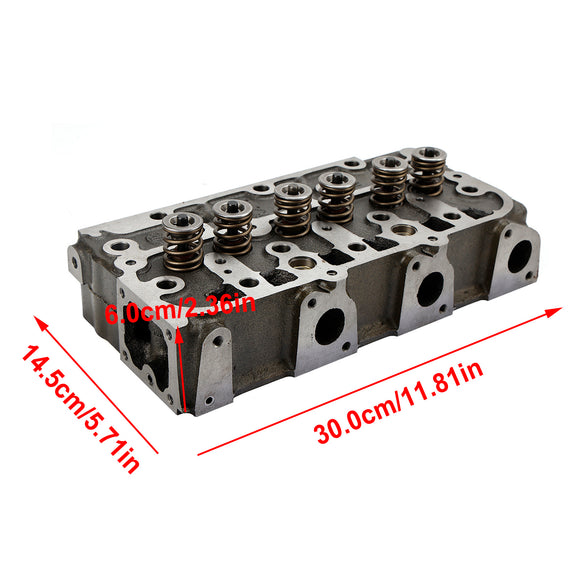 D1305 Complete Cylinder Head Assy+Gasket For Kubota B2710HSD F3060 Tractor