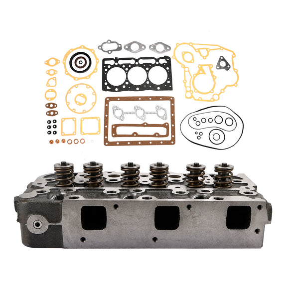 D1305 Complete Cylinder Head Assy+Gasket For Kubota B2710HSD F3060 Tractor