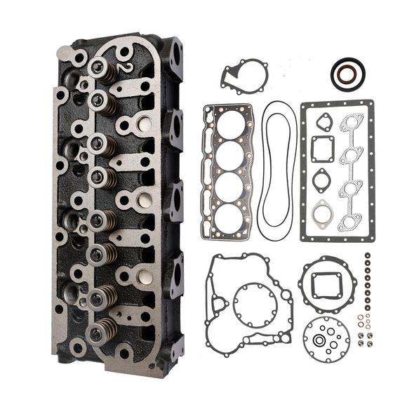 Complete Cylinder Head Assy+Gasket Kit For Kubota V1505 V1505D 1G091-03044