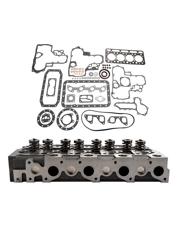 Complete Cylinder Head+Gasket Kit For Kubota V1902 Holland Skid Steer L555 L553