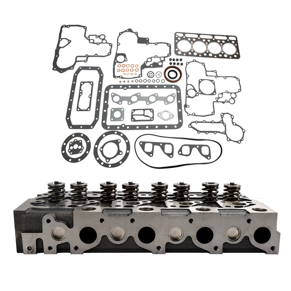 Complete Cylinder Head+Gasket Kit For Kubota V1902 Holland Skid Steer L555 L553
