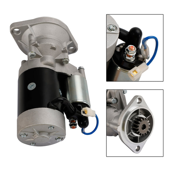 John Deere Excavator With Yanmar 3TNV88 12V 129136-77011 Starter Motor