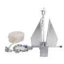 Kit Galvanized Boat Anchor 8Lbs Sliding Anchor & Chain & Rope Silver For Boat-6