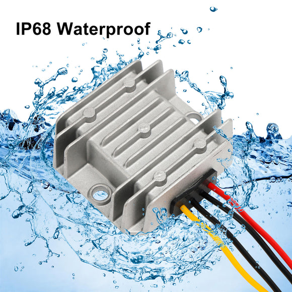 Waterproof DC/DC Converter Regulator 12V Step Up to 13.8V 3A 41.4W