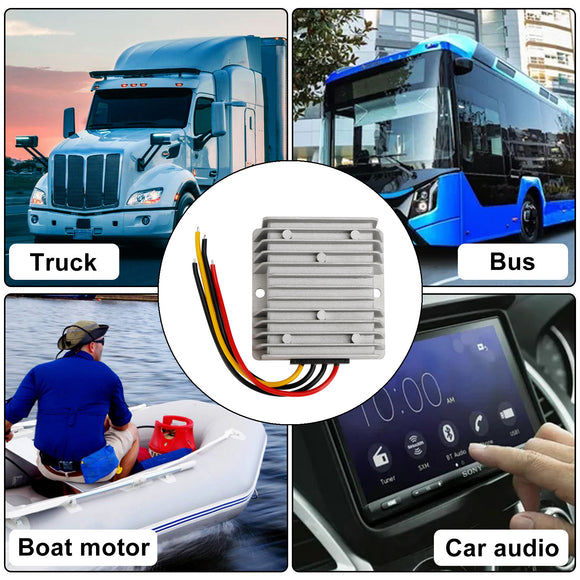Waterproof DC/DC Converter Regulator 12V/24V Step Up to 36V 6A 216W