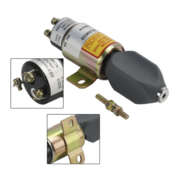 3864274 24V Stop Shutoff Solenoid For Cummins 1700-2536 1751-24E7U1B1S5A