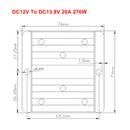 Waterproof DC/DC Converter Regulator 12V Step Up to 13.8V 20A 276W-7