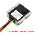 WaterProof 36V/48V to 6V 15A 90W Step Down DC/DC Power Converter Regulator-10