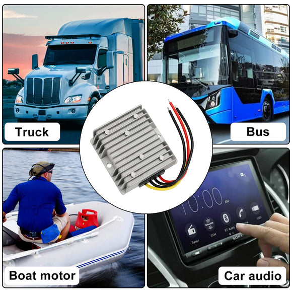 DC-DC 12V/24V-32V 8A 256W Step Up Car Power Supply Converter Regulator Waterproof