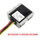 DC-DC 12V/24V-32V 8A 256W Step Up Car Power Supply Converter Regulator Waterproof-8