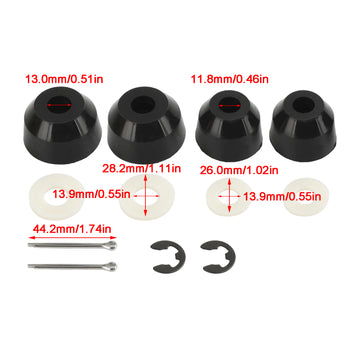 Kubota BX GR Inner/Outer Tie Rod Poly Boots Upgrade Kit - 0