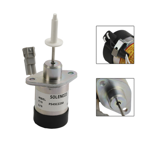 Kubota Actuator Solenoid D1503 V2203 Fuel Shutoff Stop Solenoid PS45CZ250
