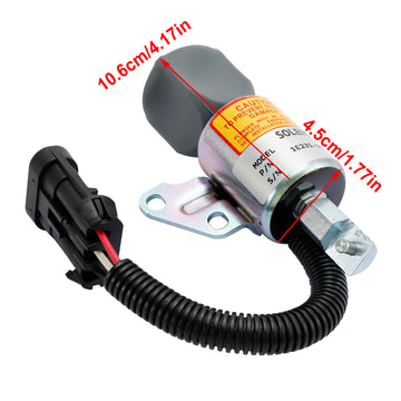 1E231-60011 Fuel Shut Down Solenoid For Kubota V2203 D722 D902 Engline M8200 - 0