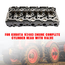 New InchCompleteInch Cylinder Head Fits For Kubota V2403 Engine With Valves-4