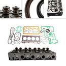 For Kubota V2403 Engine Cylinder Head Assy + Rebuild Overhaul Gasket Kit-3