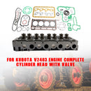 For Kubota V2403 Engine Cylinder Head Assy + Rebuild Overhaul Gasket Kit-7