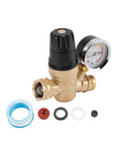 RV Water Pressure Regulator For RV Camper. Brass Lead-Free Adjustable-1