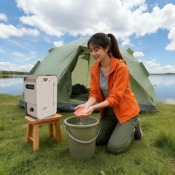 Portable Water Heater For RV Camping  7800mAh 3.3h Rechargeable Camping Cleaning