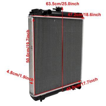 RD411-42300 Radiator For Kubota KX121-3S KX161-3 U50-3 U45-3ST U45-3 Excavator - 0