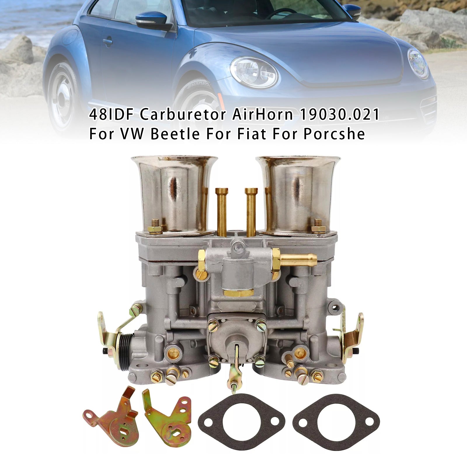 48IDF Carburetor AirHorn 19030.021 For VW Beetle For Fiat For Porcshe - 0