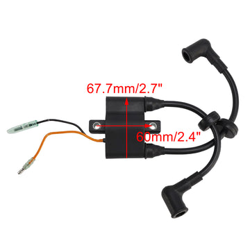 2003 Yamaha 40HP E40G MHS/L Ignition Coil 6F5-85570-11 6F6-85530-00 Generic - 0