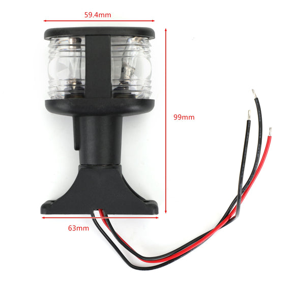 Marine Boat Pontoon All-Round & Anchor Stern Masthead Light Festoon Bulb 12V 8W