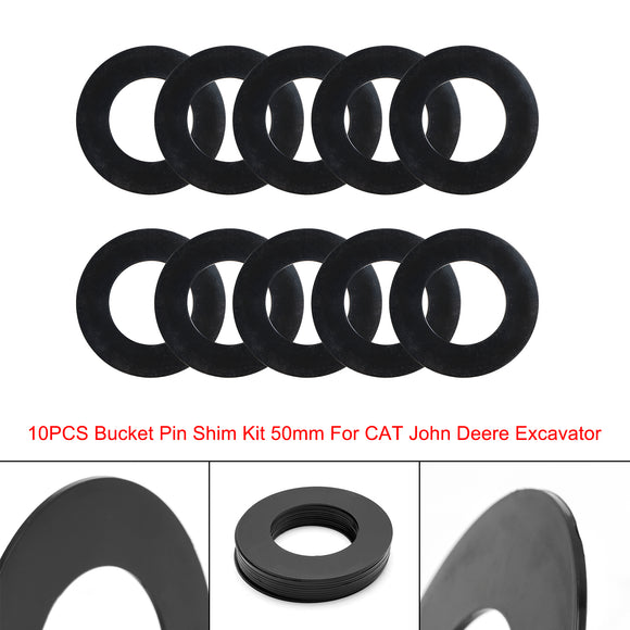 Bucket Pin Shim Kit 50mm For Cat John Deere Komatsu Excavator And Skid Steer