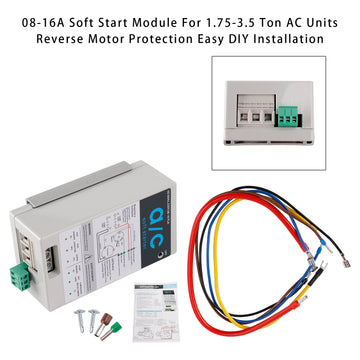08-16A Soft Start Module For 1.75-3.5 Ton AC Units  Reverse Motor Protection - 0